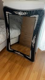 Decoratieve Spiegel met Zwarte Lijst, Ophalen, 100 tot 150 cm, Nieuw, 75 tot 100 cm