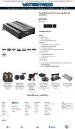 Audio System Carbon 200.4 4 kanaals versterker, Auto diversen, Autospeakers, Info@optimount.nl, Nieuw, Ophalen of Verzenden, Anholtseweg 48A 7091 HB DINXPERLO