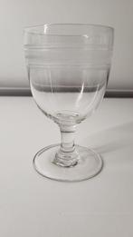 Gegraveerd glas H14,5D8,5, Antiek en Kunst, Ophalen of Verzenden
