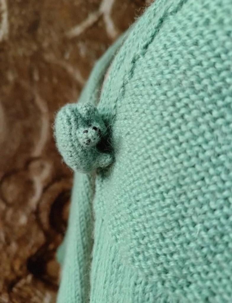 💖 Prachtig 100% Alpaca wollen stola Schildpad, Alpaca, Ophalen of Verzenden, Zo goed als nieuw, Groen