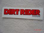 Sunstar DirtRider Magazine SRC Stroker Prox motor sticker, Ophalen of Verzenden