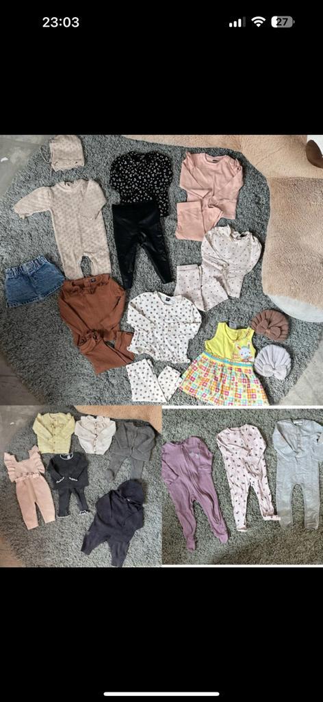 Kledingbundel maat 74 meisjes, Kinderen en Baby's, Babykleding | Baby-kledingpakketten, Zo goed als nieuw, Maat 74, Ophalen of Verzenden