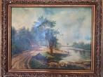 SCHILDERIJ GROOT MET LIJST, BREEDTE 115 CM, HOOGTE 95 CM, Ophalen