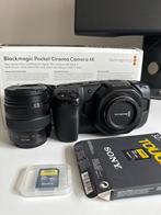 Pocket Cinema Camera 4K, Panasonic 12-35mm f/2.8 lens, Audio, Tv en Foto, Videocamera's Digitaal, Zo goed als nieuw, Sony, Geheugenkaart