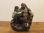 Vintage Shiwan Mudman Chinees Keramiek Beeld Jaren 70, Ophalen of Verzenden, Zo goed als nieuw, Mens
