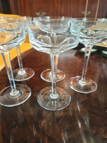 Vintage Cocktail Glazen Set - 5 Stuks beschikbaar voor biedingen