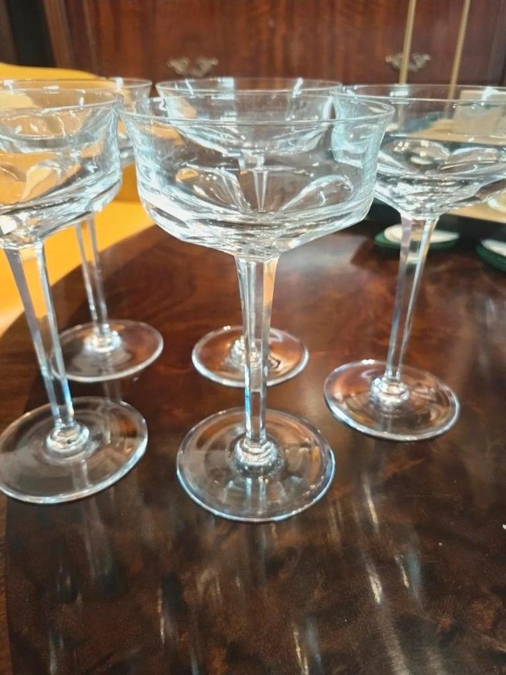 Vintage Cocktail Glazen Set - 5 Stuks, Antiek en Kunst, Antiek | Glas en Kristal, Ophalen of Verzenden