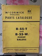 Onderdelenboek Mc Cormick B-55-T en B-55-W opraappers, Ophalen of Verzenden, Gelezen, Tractor en Landbouw