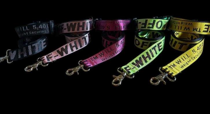 Off White set Hondenriem met halsband kersttip 🎅 🎄, Sieraden, Tassen en Uiterlijk, Tassen | Reistassen en Weekendtassen, Nieuw
