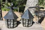 Brocante - Stel identieke buitenlampen!, Tuin en Terras, Tuinwanddecoratie, Gebruikt, Ophalen of Verzenden