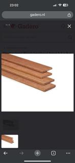 Gezocht: hardhouten balken of planken., Gebruikt, Hout, Ophalen