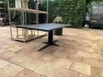 Zwarte eiken eettafel 220 x100x78  Balou DYYK, Ophalen, Eikenhout, 200 cm of meer, 50 tot 100 cm
