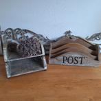 Brocant Riverdale postbakje en kleine archiefbakjes, Huis en Inrichting, Ophalen of Verzenden, Gebruikt