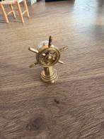 Vintage Messing Kompas met Stuurwiel, Ophalen of Verzenden
