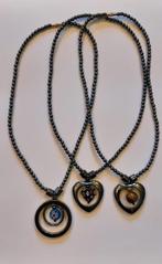 Unieke ketting van hematiet, Sieraden, Tassen en Uiterlijk, Kettingen, Met hanger, Zwart, Nieuw, Ophalen of Verzenden