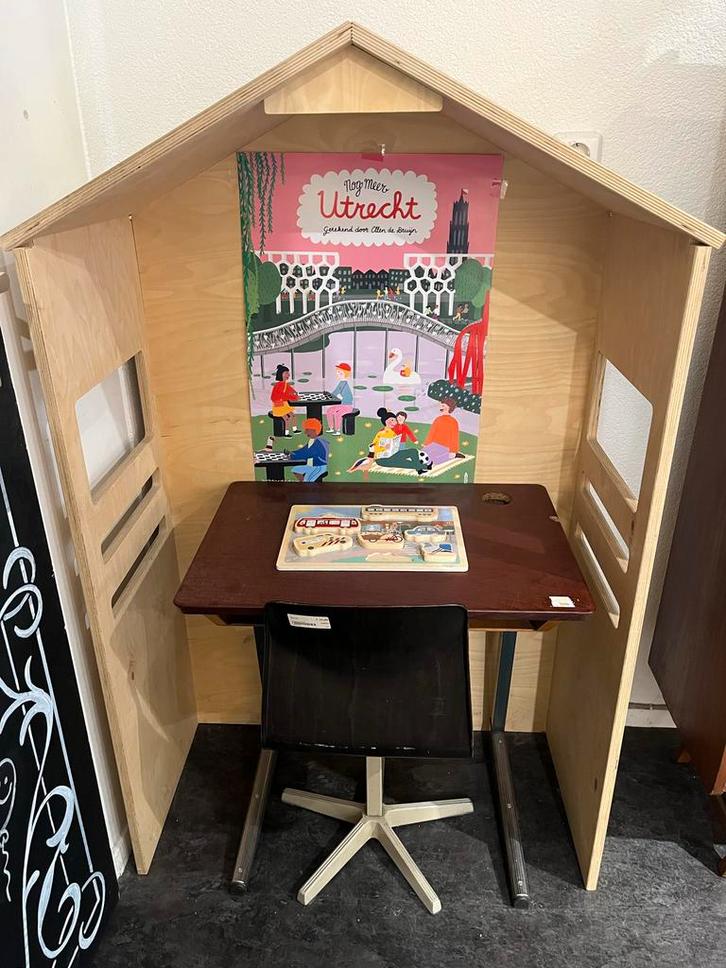 Mooi houten speelhuisje, Kinderen en Baby's, Speelgoed | Buiten | Speelhuisjes, Gebruikt, Ophalen