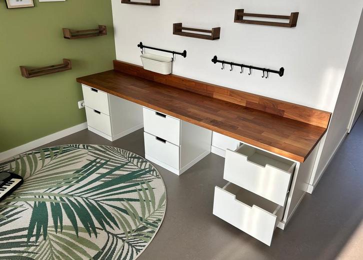 Speelhoek kinderen met 3 Nordli ladenkasten, Huis en Inrichting, Kasten | Ladekasten, Gebruikt, 200 cm of meer, 25 tot 50 cm, Overige houtsoorten