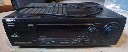 Philips FR 735 versterker receiver, Audio, Tv en Foto, Versterkers en Receivers, Gebruikt, 5.1, 60 tot 120 watt, Overige merken
