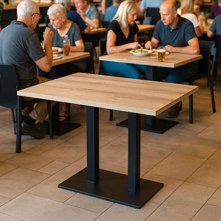 Eiken tafelbladen, horeca tafels hout, Bistro bladen.  124, Huis en Inrichting, Tafels | Kaptafels, Nieuw, Minder dan 100 cm, 50 tot 100 cm