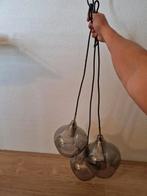 Luxe hanglampen smoke glas, Ophalen of Verzenden, Zo goed als nieuw, Glas
