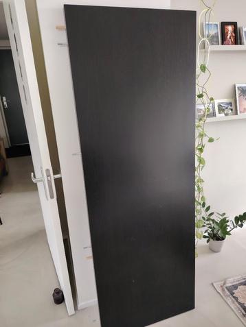 Malm hoofdbord zwart 160