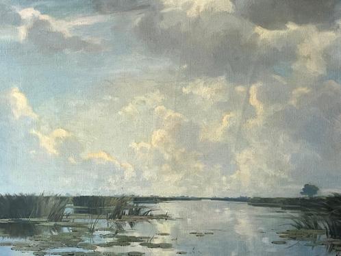 Bram Segaar, zicht op de Nieuwkoopse plassen, Antiek en Kunst, Kunst | Schilderijen | Klassiek, Ophalen