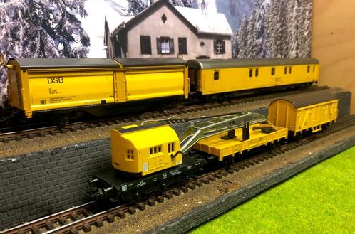 Märklin Deense traject onderhouds wagonset DSB, Hobby en Vrije tijd, Modeltreinen | H0, Gebruikt, Wagon, Wisselstroom, Märklin