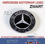 Mercedes AMG MOTORKAP LOGO ZWART BADGE EMBLEEM W204 W205 W21, Auto-onderdelen, Carrosserie en Plaatwerk, Nieuw, Ophalen of Verzenden