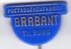 Speldje POETSDOEKENFABRIEK BRABANT TILBURG (A8)  KIJK OOK EE, Verzamelen, Speldjes, Pins en Buttons, Verzenden, Gebruikt, Overige onderwerpen