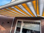 Zonnescherm handmatig 3000 x 2500 met draaistang, Tuin en Terras, Zonneschermen, Ophalen of Verzenden, Zo goed als nieuw, Knikarmscherm