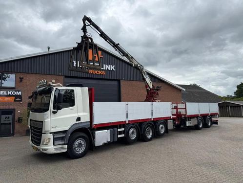 DAF CF 480 8X2 KENNIS K16R3 Kraan Combi 234.610KM + PACTON, Auto's, Vrachtwagens, Bedrijf, Te koop, ABS, Airconditioning, Centrale vergrendeling