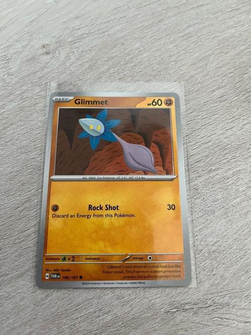 Glimmet 108/167 Twilight Masquerade - Pokémon Kaart, Hobby en Vrije tijd, Verzamelkaartspellen | Pokémon, Nieuw, Losse kaart, Ophalen of Verzenden