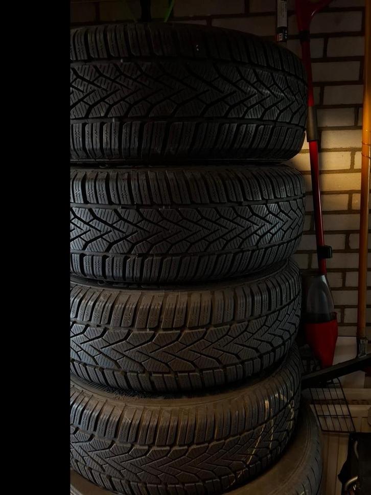 Winterwielen (zaten op VW Golf 7), Auto-onderdelen, Banden en Velgen, Banden en Velgen, Winterbanden, 15 inch, 195 mm, Personenwagen