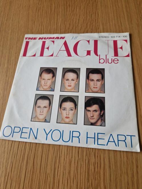 The Human League - Open your heart (Synth-pop), Cd's en Dvd's, Vinyl Singles, Gebruikt, Single, Pop, 7 inch, Ophalen of Verzenden