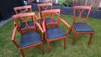 4 hotel kwaliteit stoelen met armleuning +1bonus, Ophalen of Verzenden