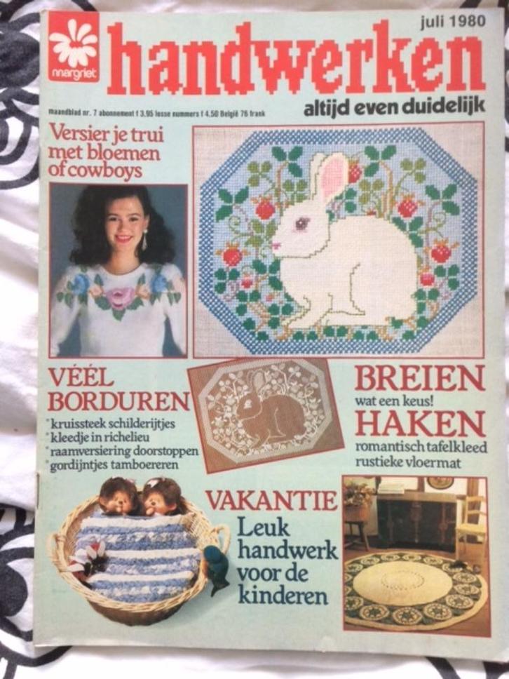 tijdschrift margriet handwerken (later steek) juli 1980, Boeken, Tijdschriften en Kranten, Gelezen, Damesbladen, Ophalen of Verzenden
