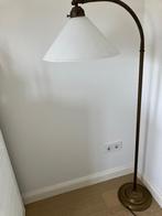 Jan best handmade koperen staande lamp met melkglas, Huis en Inrichting, Lampen | Vloerlampen, 150 tot 200 cm, Ophalen