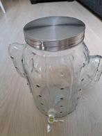 Drank dispenser/ranja/sap kan met kraantje, Ophalen of Verzenden, Zo goed als nieuw, Glas, Overige stijlen