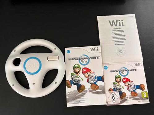 Nintendo Wii Mario Kart met boekjes, Spelcomputers en Games, Games | Nintendo Wii, Gebruikt, Racen en Vliegen, 3 spelers of meer