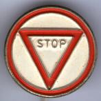 Verkeersbord zilverkleurig speldje ( X_027a ), Verzamelen, Verzenden, Nieuw, Transport, Speldje of Pin