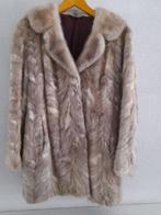 Vintage Bontjas small/mt36, Ophalen of Verzenden, Gedragen, Maat 36 (S), Beige