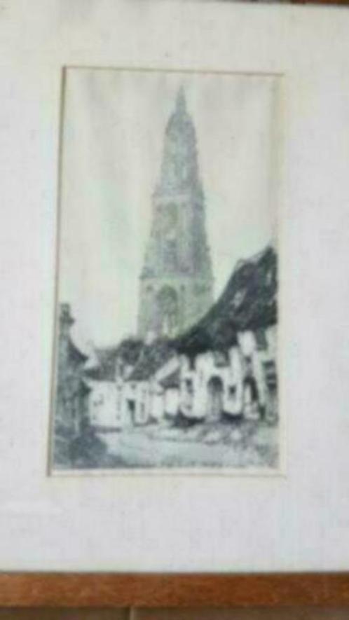 Gravure anton pieck cuneratoren rhenen 1922, Antiek en Kunst, Kunst | Litho's en Zeefdrukken, Ophalen
