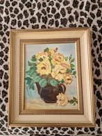 Olieverfschilderij op linnen 40 bij 35 cm, Ophalen of Verzenden