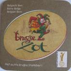 bierviltje Brugse Zot - het echte Brugse stadsbier, Viltje(s), Overige merken, Ophalen of Verzenden, Zo goed als nieuw