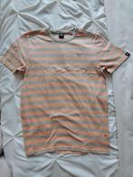VANGUARD T-SHIRT MAAT M gestreept grijs/zalm, Kleding | Heren, T-shirts, Ophalen of Verzenden, Zo goed als nieuw, Maat 48/50 (M)