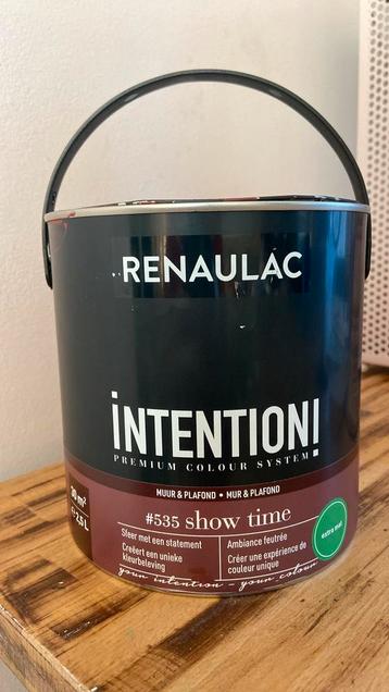1 liter muurverf RENAULAC, aubergine beschikbaar voor biedingen