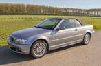 BMW 3-Serie 2.2L 320Ci Cabriolet 2005 Grijs E46 Leer 87dkm, Auto's, BMW, Achterwielaandrijving, Zwart, Cabriolet, 4 stoelen