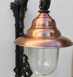 Wandlamp eeuwwisseling lamp Met koperen lampenkap buitenlamp, Antiek en Kunst, Antiek | Lampen, Ophalen of Verzenden