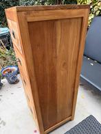 Teak houten ladenkast met 5 lades, Huis en Inrichting, Ophalen, Gebruikt, 5 laden of meer, 50 tot 100 cm