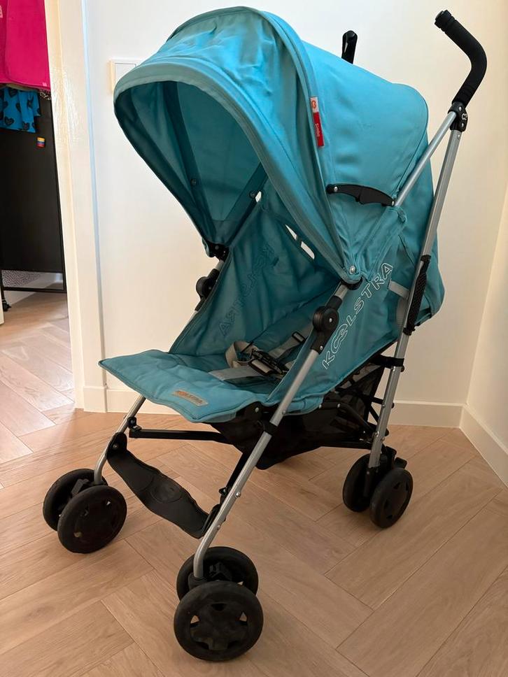 Koelstra Simba T4 Buggy - Turquoise incl. fietsendrager, Kinderen en Baby's, Buggy's, Gebruikt, Koelstra, Verstelbare rugleuning